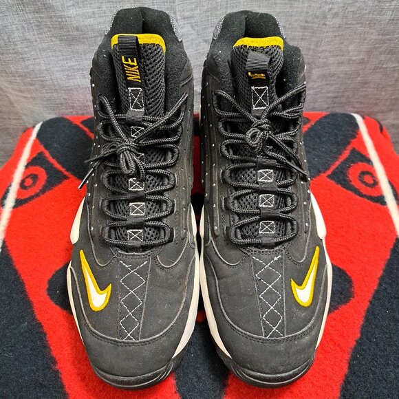 Size 11.5 Nike Griffey Max 2 442171-010 Black Varsity Maize Men's - Picture 3 of 12